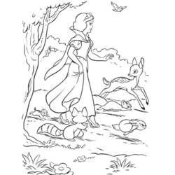 Dibujo para colorear: Snow White and the Seven Dwarfs (Películas de animación) #133915 - Dibujos para Colorear e Imprimir Gratis