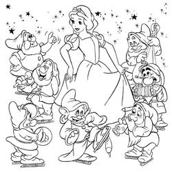 Dibujos para colorear: Snow White and the Seven Dwarfs - Dibujos para Colorear e Imprimir Gratis