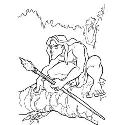 Dibujo para colorear: Tarzan (Películas de animación) #131101 - Dibujos para Colorear e Imprimir Gratis