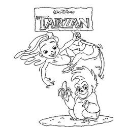 Dibujo para colorear: Tarzan (Películas de animación) #131159 - Dibujos para Colorear e Imprimir Gratis