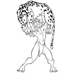Dibujo para colorear: Tarzan (Películas de animación) #131266 - Dibujos para Colorear e Imprimir Gratis