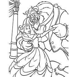 Dibujo para colorear: The Beauty and the Beast (Películas de animación) #130897 - Dibujos para Colorear e Imprimir Gratis