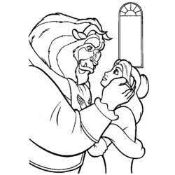 Dibujo para colorear: The Beauty and the Beast (Películas de animación) #130907 - Dibujos para Colorear e Imprimir Gratis