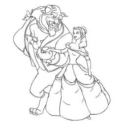 Dibujo para colorear: The Beauty and the Beast (Películas de animación) #130929 - Dibujos para Colorear e Imprimir Gratis