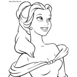 Dibujo para colorear: The Beauty and the Beast (Películas de animación) #130932 - Dibujos para Colorear e Imprimir Gratis