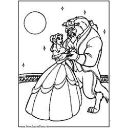 Dibujo para colorear: The Beauty and the Beast (Películas de animación) #130935 - Dibujos para Colorear e Imprimir Gratis
