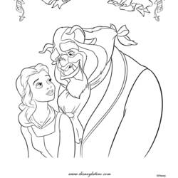 Dibujo para colorear: The Beauty and the Beast (Películas de animación) #130968 - Dibujos para Colorear e Imprimir Gratis