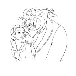 Dibujo para colorear: The Beauty and the Beast (Películas de animación) #130979 - Dibujos para Colorear e Imprimir Gratis