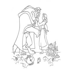 Dibujo para colorear: The Beauty and the Beast (Películas de animación) #130996 - Dibujos para Colorear e Imprimir Gratis