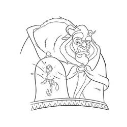 Dibujo para colorear: The Beauty and the Beast (Películas de animación) #131001 - Dibujos para Colorear e Imprimir Gratis