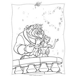 Dibujo para colorear: The Beauty and the Beast (Películas de animación) #131008 - Dibujos para Colorear e Imprimir Gratis