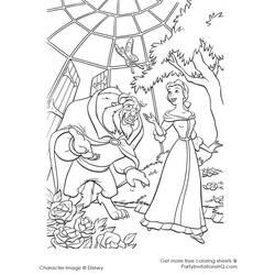 Dibujo para colorear: The Beauty and the Beast (Películas de animación) #131012 - Dibujos para Colorear e Imprimir Gratis
