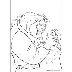 Dibujo para colorear: The Beauty and the Beast (Películas de animación) #131039 - Dibujos para Colorear e Imprimir Gratis