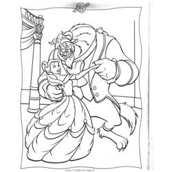 Dibujo para colorear: The Beauty and the Beast (Películas de animación) #131041 - Dibujos para Colorear e Imprimir Gratis