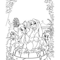 Dibujo para colorear: The Fox and the Hound (Películas de animación) #132915 - Dibujos para Colorear e Imprimir Gratis