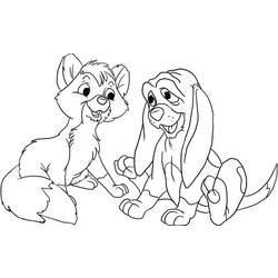 Dibujo para colorear: The Fox and the Hound (Películas de animación) #132919 - Dibujos para Colorear e Imprimir Gratis