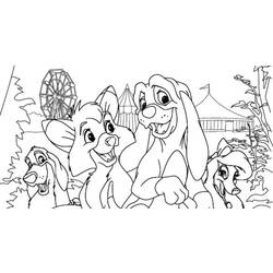 Dibujo para colorear: The Fox and the Hound (Películas de animación) #132949 - Dibujos para Colorear e Imprimir Gratis