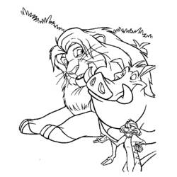 Dibujo para colorear: The Lion King (Películas de animación) #73757 - Dibujos para Colorear e Imprimir Gratis