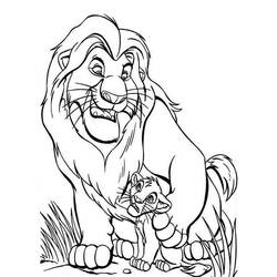 Dibujo para colorear: The Lion King (Películas de animación) #73958 - Dibujos para Colorear e Imprimir Gratis