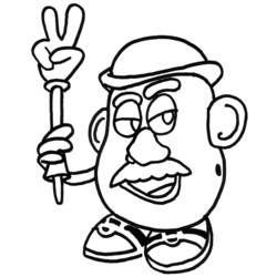 Dibujo para colorear: Toy Story: Mister Potato Head (Películas de animación) #45110 - Dibujos para Colorear e Imprimir Gratis