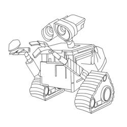 Dibujo para colorear: Wall-E (Películas de animación) #132115 - Dibujos para Colorear e Imprimir Gratis
