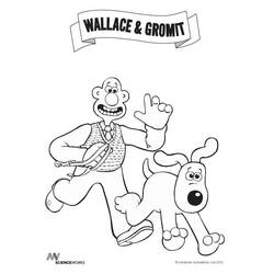 Dibujos para colorear: Wallace and Gromit - Dibujos para Colorear e Imprimir Gratis