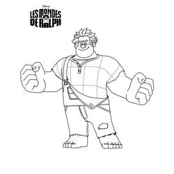 Dibujo para colorear: Wreck-It Ralph (Películas de animación) #130656 - Dibujos para Colorear e Imprimir Gratis
