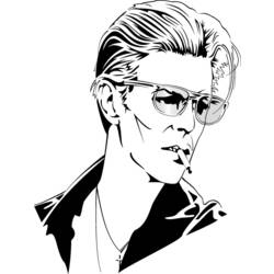 Dibujo para colorear: David Bowie (Persona famosa) #121955 - Dibujos para Colorear e Imprimir Gratis