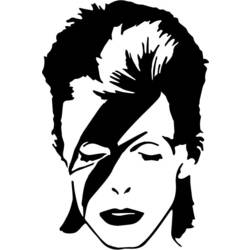 Dibujo para colorear: David Bowie (Persona famosa) #122250 - Dibujos para Colorear e Imprimir Gratis