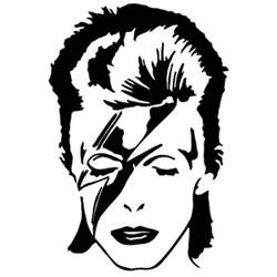 Dibujo para colorear: David Bowie (Persona famosa) #122258 - Dibujos para Colorear e Imprimir Gratis