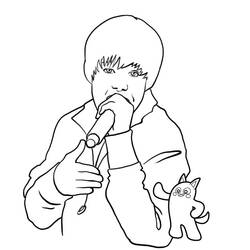 Dibujo para colorear: Justin Bieber (Persona famosa) #122431 - Dibujos para Colorear e Imprimir Gratis