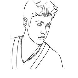 Dibujo para colorear: Justin Bieber (Persona famosa) #122481 - Dibujos para Colorear e Imprimir Gratis