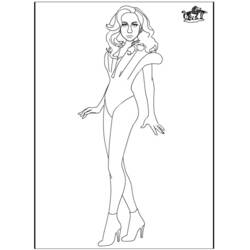 Dibujo para colorear: Lady Gaga (Persona famosa) #123952 - Dibujos para Colorear e Imprimir Gratis