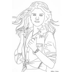 Dibujo para colorear: Selena Gomez (Persona famosa) #123827 - Dibujos para Colorear e Imprimir Gratis