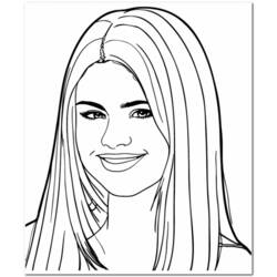 Dibujo para colorear: Selena Gomez (Persona famosa) #123835 - Dibujos para Colorear e Imprimir Gratis