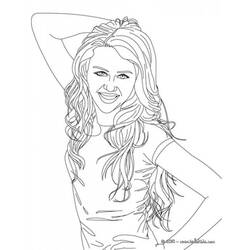 Dibujo para colorear: Selena Gomez (Persona famosa) #123838 - Dibujos para Colorear e Imprimir Gratis