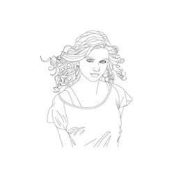 Dibujo para colorear: Taylor Swift (Persona famosa) #123849 - Dibujos para Colorear e Imprimir Gratis