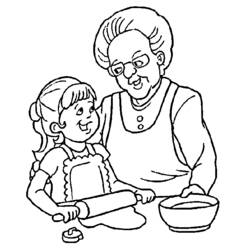Dibujo para colorear: Abuelos (Personajes) #150627 - Dibujos para Colorear e Imprimir Gratis