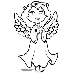 Dibujo para colorear: Angel (Personajes) #86242 - Dibujos para Colorear e Imprimir Gratis