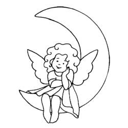 Dibujo para colorear: Angel (Personajes) #86246 - Dibujos para Colorear e Imprimir Gratis