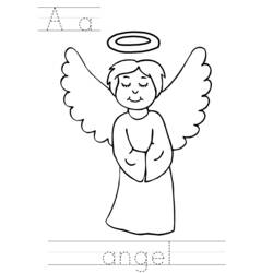 Dibujo para colorear: Angel (Personajes) #86254 - Dibujos para Colorear e Imprimir Gratis
