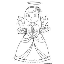 Dibujo para colorear: Angel (Personajes) #86265 - Dibujos para Colorear e Imprimir Gratis