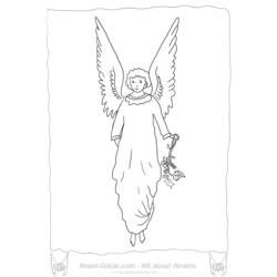 Dibujo para colorear: Angel (Personajes) #86337 - Dibujos para Colorear e Imprimir Gratis