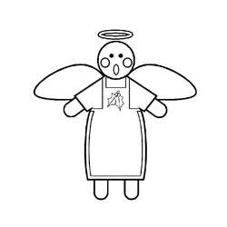 Dibujo para colorear: Angel (Personajes) #86341 - Dibujos para Colorear e Imprimir Gratis