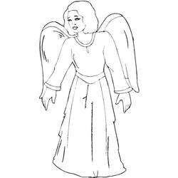 Dibujo para colorear: Angel (Personajes) #86392 - Dibujos para Colorear e Imprimir Gratis