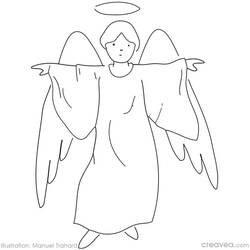 Dibujo para colorear: Angel (Personajes) #86416 - Dibujos para Colorear e Imprimir Gratis