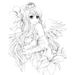 Dibujo para colorear: Angel (Personajes) #86429 - Dibujos para Colorear e Imprimir Gratis