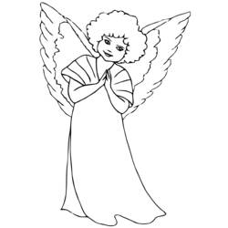 Dibujo para colorear: Angel (Personajes) #86461 - Dibujos para Colorear e Imprimir Gratis