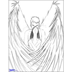 Dibujo para colorear: Angel (Personajes) #86474 - Dibujos para Colorear e Imprimir Gratis