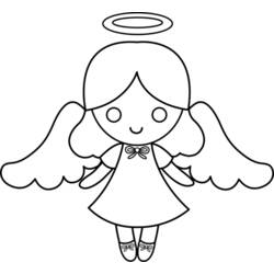 Dibujo para colorear: Angel (Personajes) #86531 - Dibujos para Colorear e Imprimir Gratis